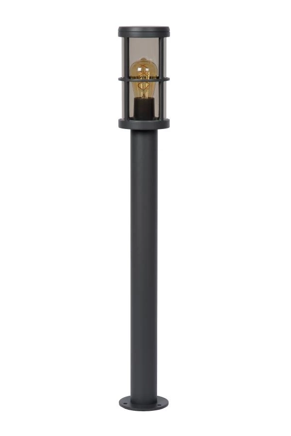 Lucide NAVI - Bollard light Outdoor - Ø 12 cm - 1xE27 - IP54 - Anthracite - off